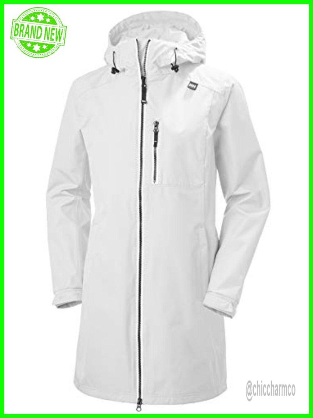 Waterproof Windproof Long Raincoat Jacket with Hood